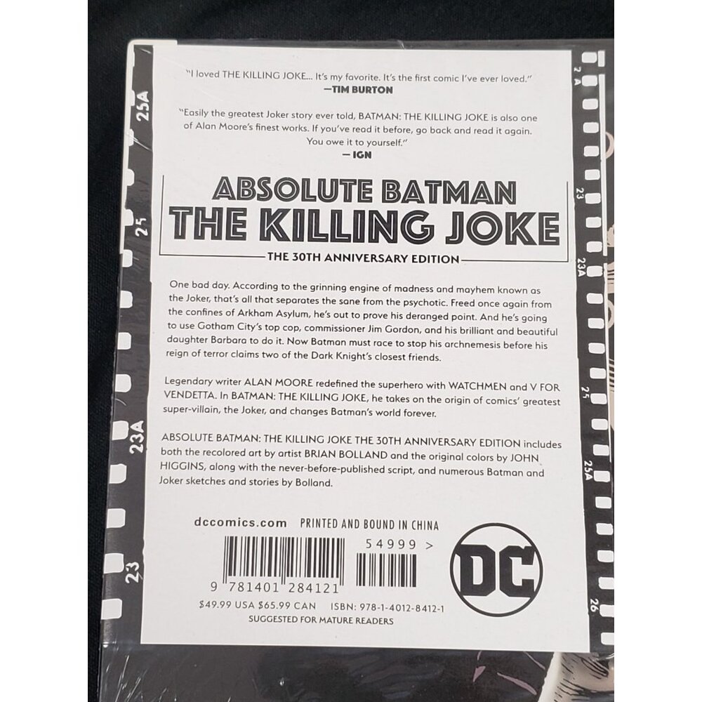 DC Comics Absolute Batman The Killing Joke Hardcover 30th Anniversary - Picture 6 of 6